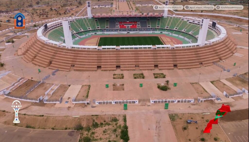 أشغال تهيئة ملعب أكادير الكبير تتواصل استعداداً لكأس إفريقيا 2025. (+صور) 3 490700425 122197900880153256 4787008763036877791 n 1024x584 1