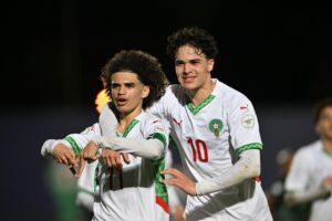 أشبال الأطلس يعبرون إلى ربع النهائي ويضمنون تذكرة المونديال بثلاثية في مرمى تنزانيا 6 IMG 20250406 WA0171 scaled 1