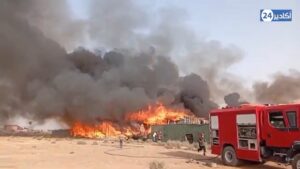 حريق مهول يلتهم مستودعًا للألواح الخشبية بتادارت مخلفًا خسائر فادحة. (+فيديو) 4 IMG 50097