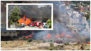 توقيف شخص إثر إضرام النار في عدد من المحلات التجارية 7 Mettre le feu