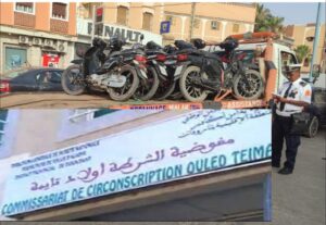 أولاد تايمة: حملات أمنية مشددة ضد الدراجات النارية والنقل السري