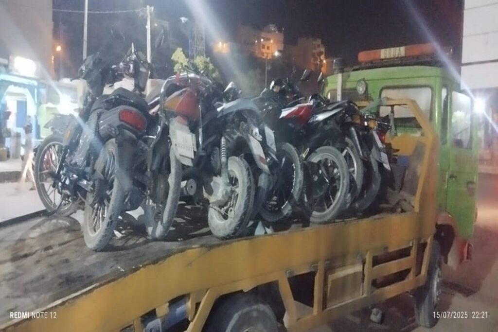 حملة الدرك الملكي بأورير: 50 دراجة نارية غير قانونية محجوزة في 3 أيام لسلامة السكان
