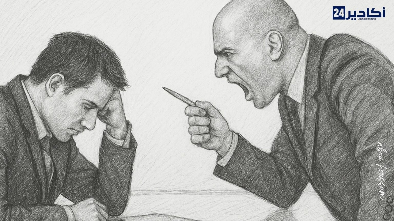 إهانة موظف بوكالة للخدمات أمام أنظار المواطنين