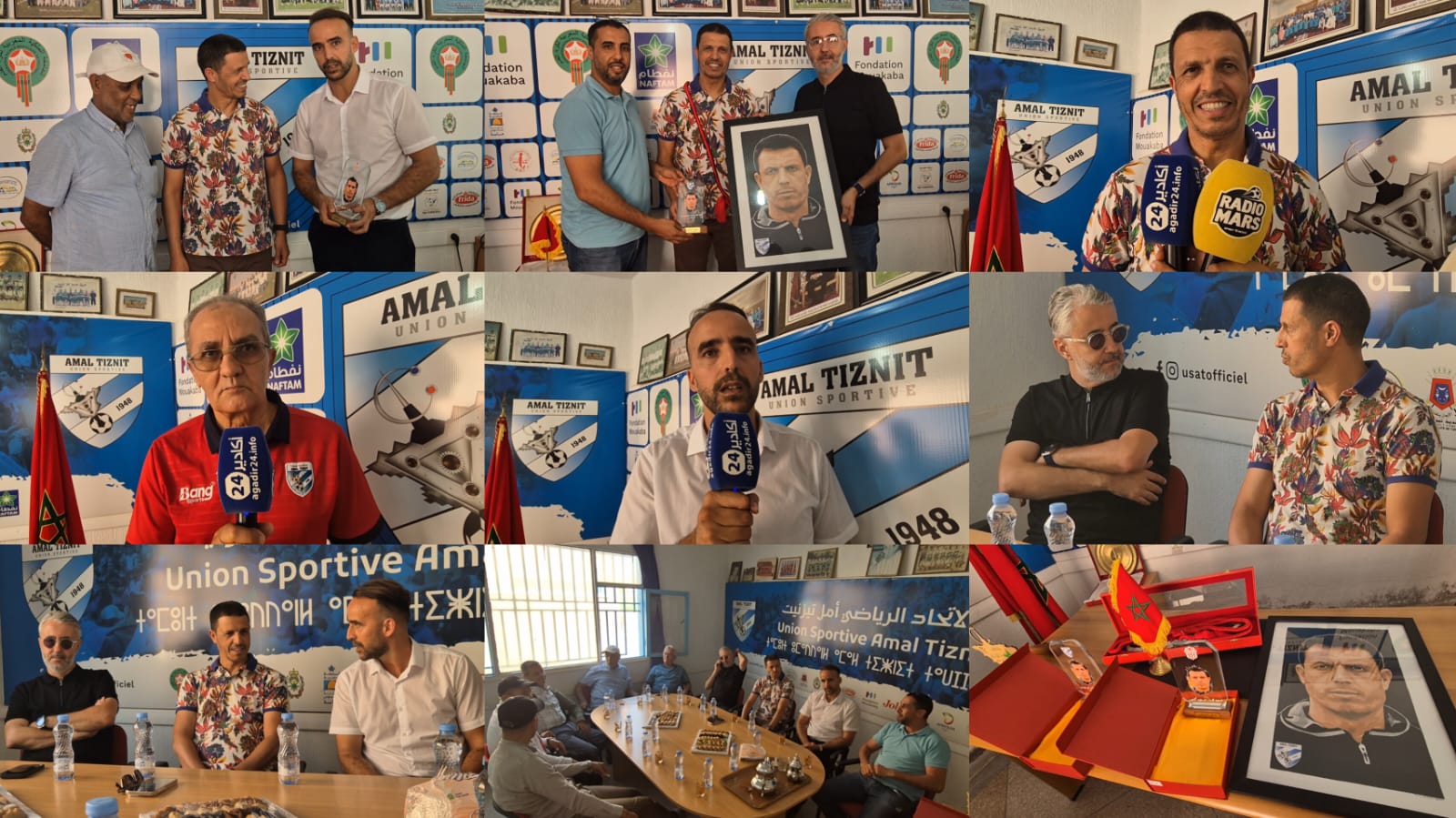 أمل تيزنيت يكرم الإطار الوطني جمال السلامي بعد تأهيله المنتخب الأردني لكأس العالم.