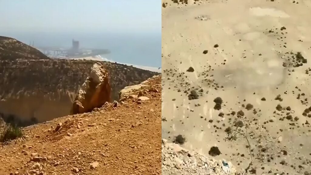 منحدر على شكل حفرة يجلب تنبيهات مواطنين شمال مدينة أكادير