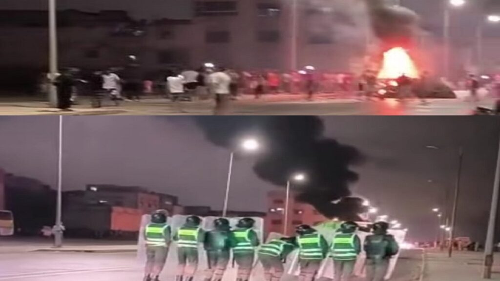 فوضى عاشوراء في سلا.. شبان يهاجمون الأمن ويشعلون النيران في حي سيدي موسى