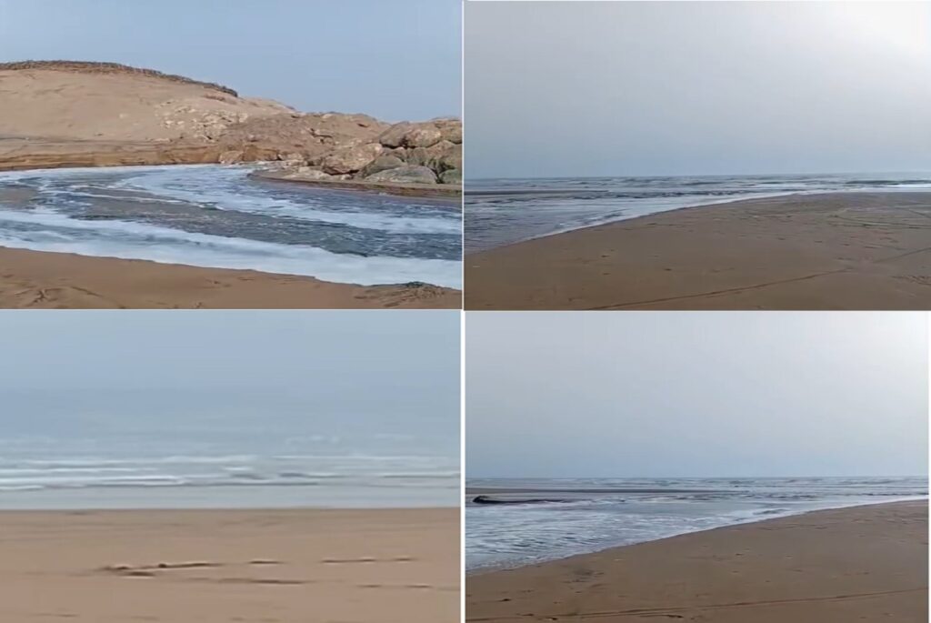 التحذيرات ترافق تسرب كميات من المياه العادمة إلى شاطئ أكادير