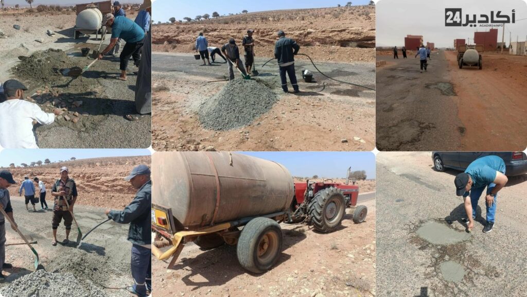 تزنيت .. حين تُصلِح الساكنة طرقها بأيديها: الطريق 115 وصورة ولاية انتخابية معكوسة  