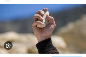 رشق قائد بالحجارة يورط شخصين