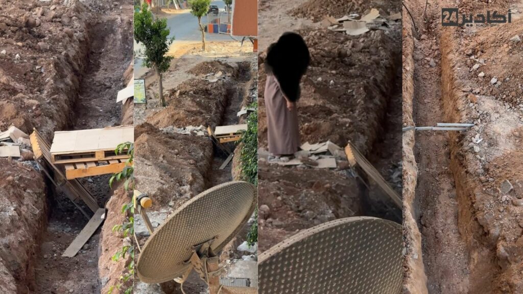 مطالب بحل مشكلة الأشغال بشارع عمر بن الخطاب بأكادير