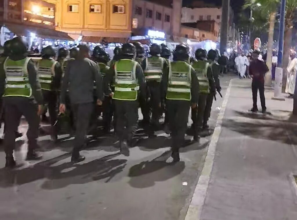 أولاد تايمة: اعتقالات بالجملة في أحداث شغب عقب تظاهرات تحولت للتخريب