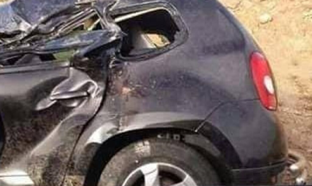 انقلاب سيارة تابعة لعمالة اشتوكة آيت باها يخلف إصابة خفيفة.