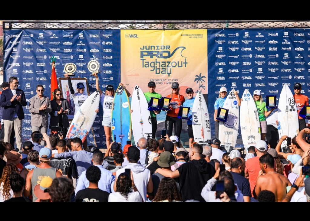 أكادير : هانس أودريوثولا وماريا سالغادو يتوجان بلقب Junior Pro Taghazout Bay