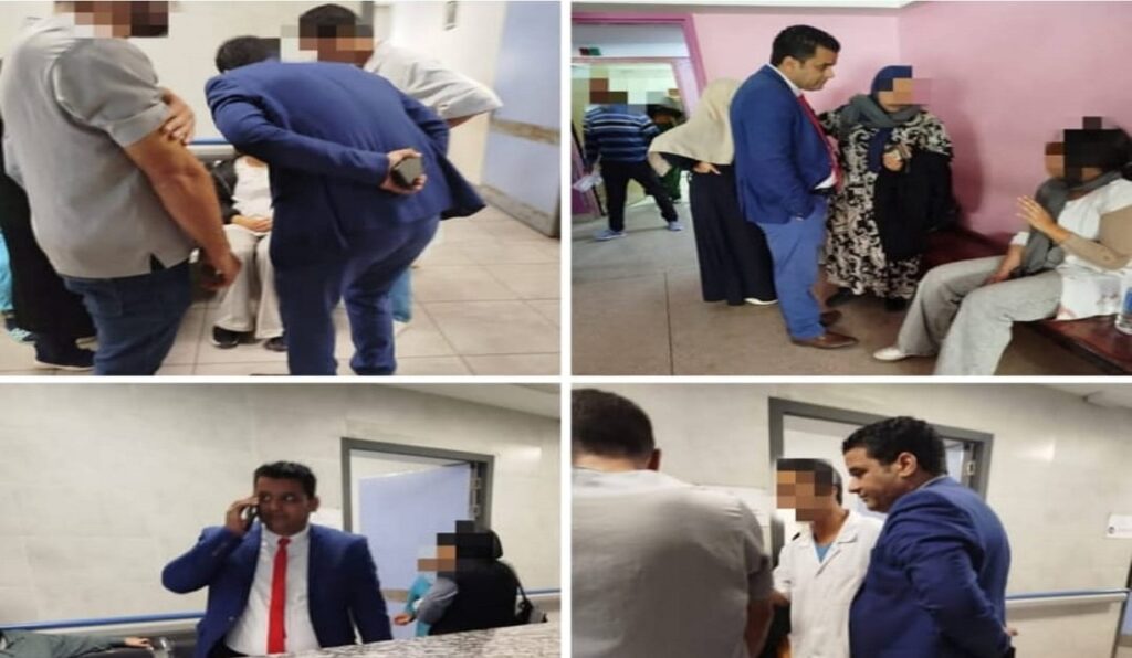 المدير الإقليمي بأكادير يزور تلميذتين بعد حادثة سير بطريق الثانوية التأهيلية محمد الدرفوفي