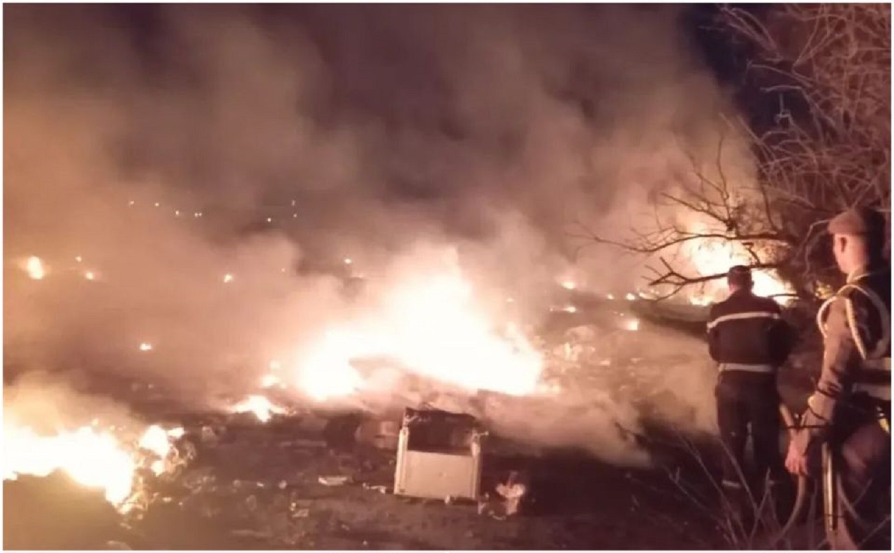 استنفار واسع بعد اندلاع حريق في مكب نفايات قرب وادي سوس