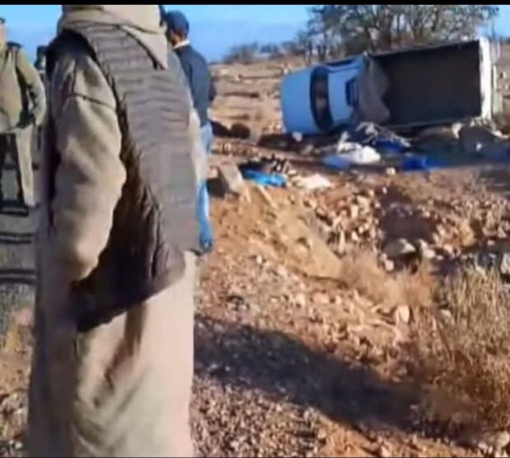 تارودانت: ضحايا في إنقلاب  سيارة لنقل العمال الزراعيين