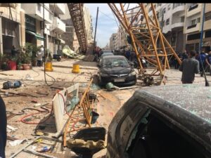 سقوط رافعة يودي بحياة عاملين داخل ورش للأشغال