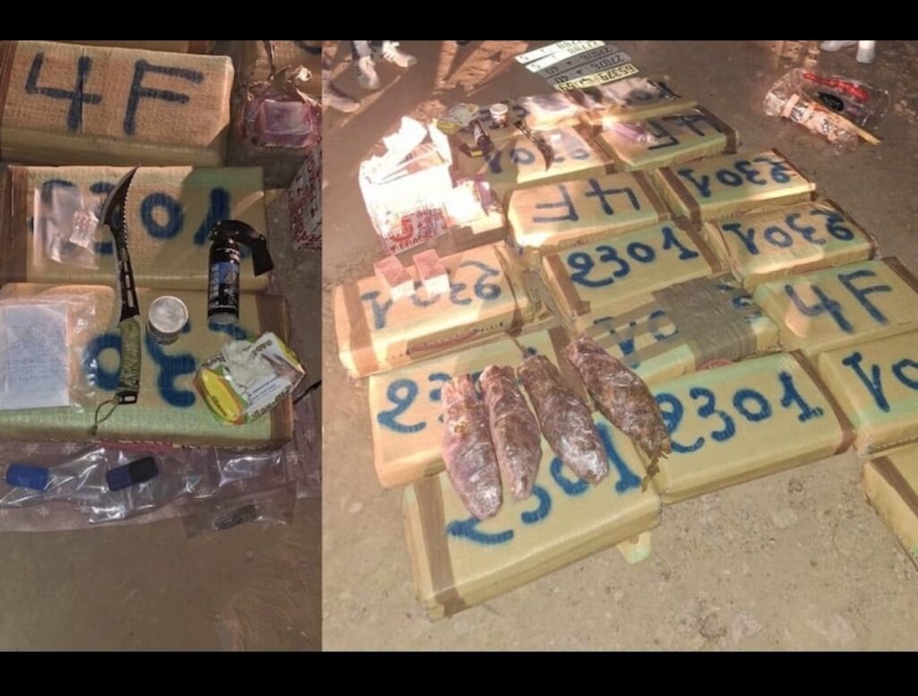 مطاردة مثيرة تنتهي بإحباط تهريب مخدرات وحجز أسلحة ولوحات مزورة