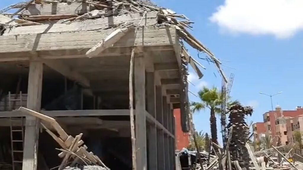 انهيار عمارة قيد البناء بالحي الشتوي بمراكش دون إصابات وفتح تحقيق رسمي