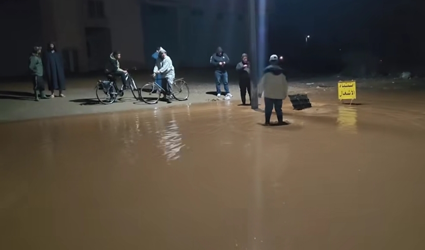 تارودانت : السيول تحاصر دواوير ضواحي سبت الكردان