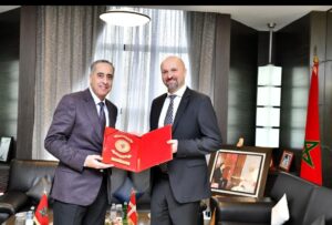 لقاء عمل جمع الحموشي مع السيد Mikael WERN مدير الشرطة بالدانمارك