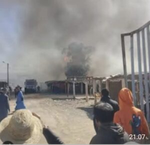 تارودانت : حريق السوق الأسبوعي بأكودار المنابهة يستنفر السلطات