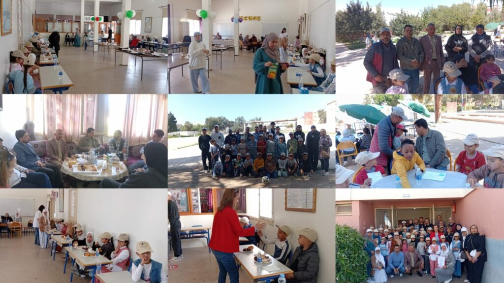 تلاميذ ثانوية مجد الزرقطوني باكادير يرسمون البسمة على وجوه ايتام جمعية الحنان بازرو  في يوم إنساني متميز.