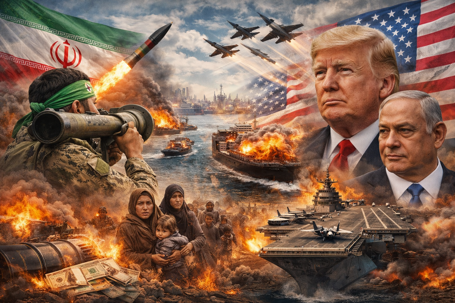 الشرق الأوسط على صفيح نار: حرب إيران تدخل أخطر مراحلها… هرمز يختنق والنفط يقود العالم إلى حافة الزلزال