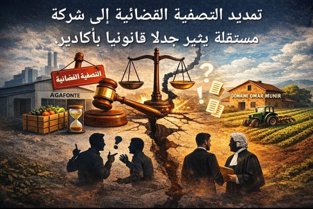تمديد التصفية القضائية إلى شركة مستقلة يثير جدلاً قانونياً بأكادير.