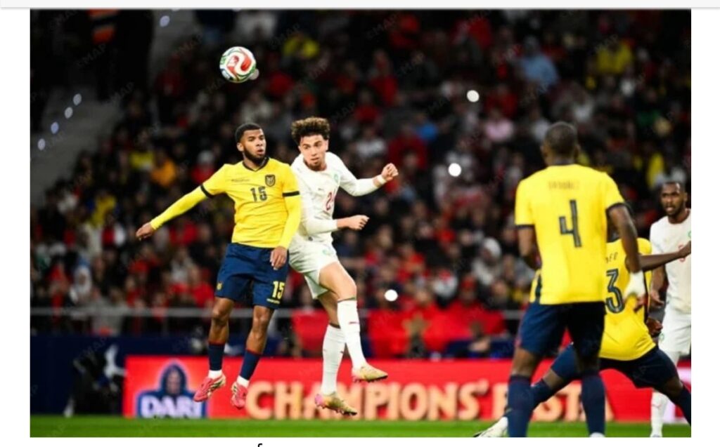 بلمسة قاتلة من العيناوي.. أسود الأطلس يفرضون التعادل على الإكوادور في قلب مدريد