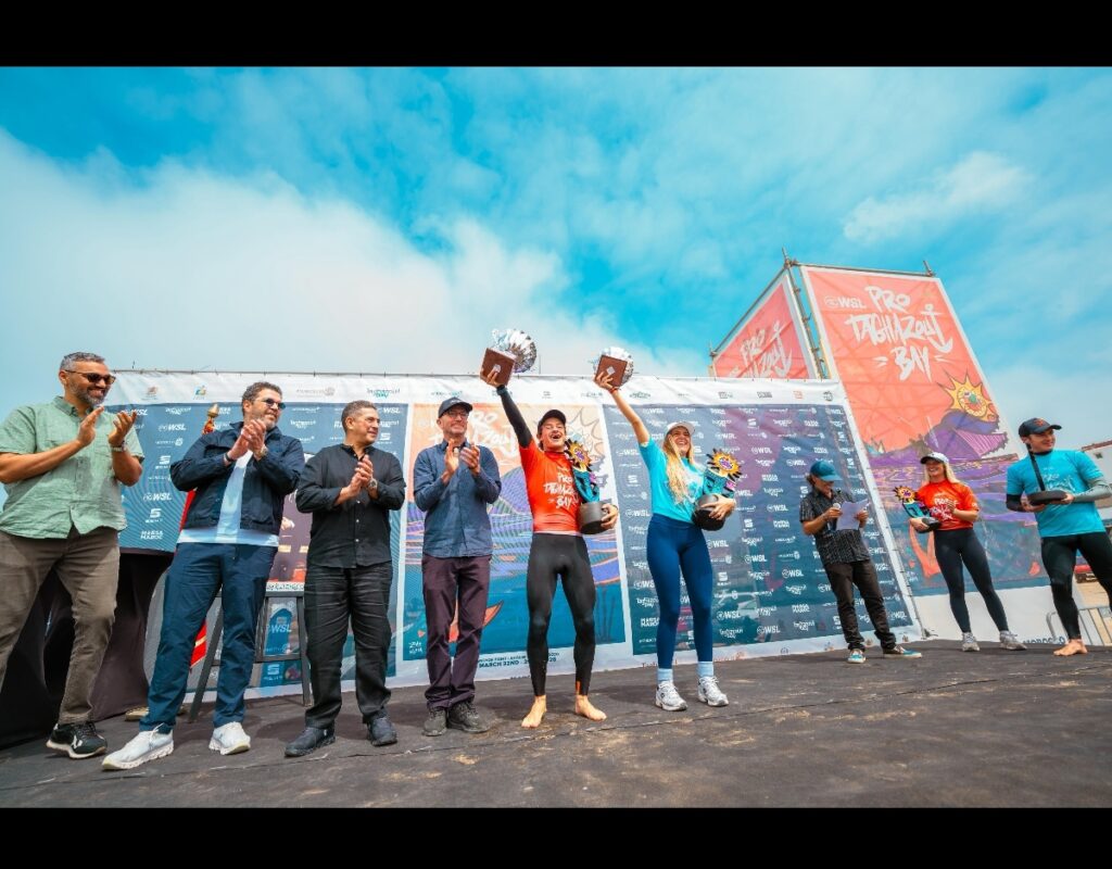 سعيد أمزازي يتوج أبطال ركوب الأمواج العالمية في ختام مبهر لبطولة “Pro Taghazout Bay QS 4000” بشاطئ أنزا