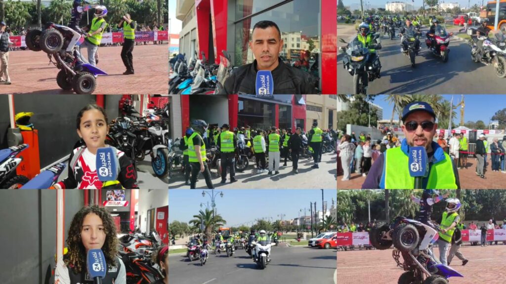 موكب الطفولة يجمع الدراجين وأطفال SOS في يوم تضامني بأكادير.