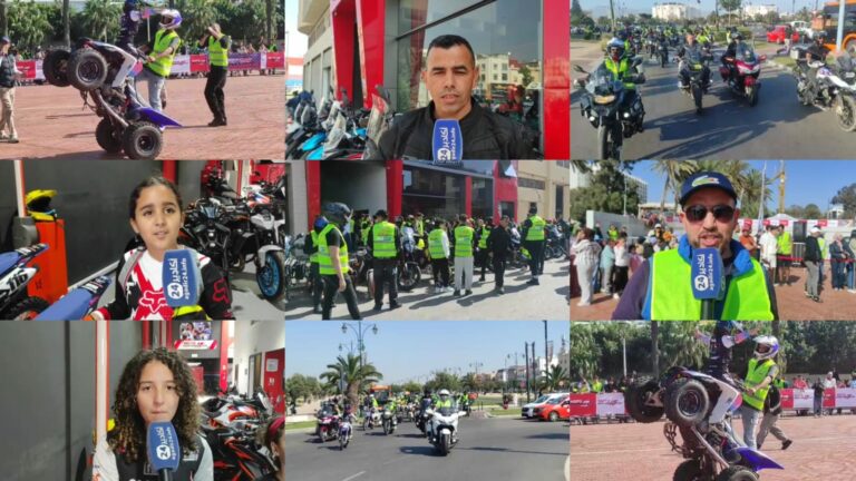 موكب الطفولة يجمع الدراجين وأطفال SOS في يوم تضامني بأكادير.