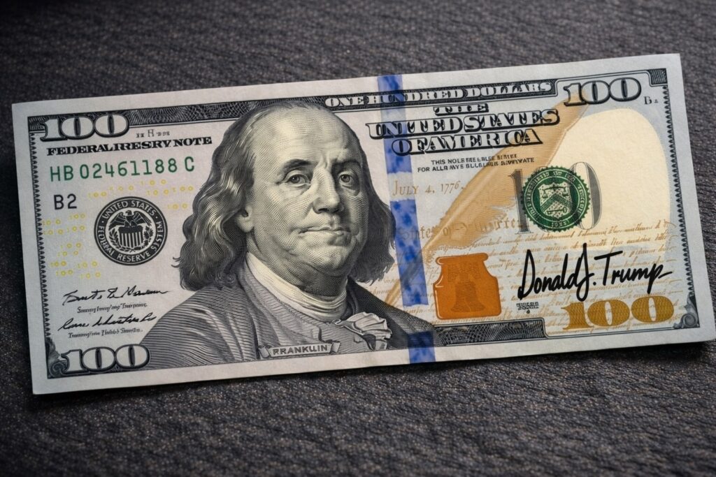 الدولار الأمريكي يستعد لحمل توقيع ترامب في سابقة تاريخية تكسر تقليداً عمره 165 سنة