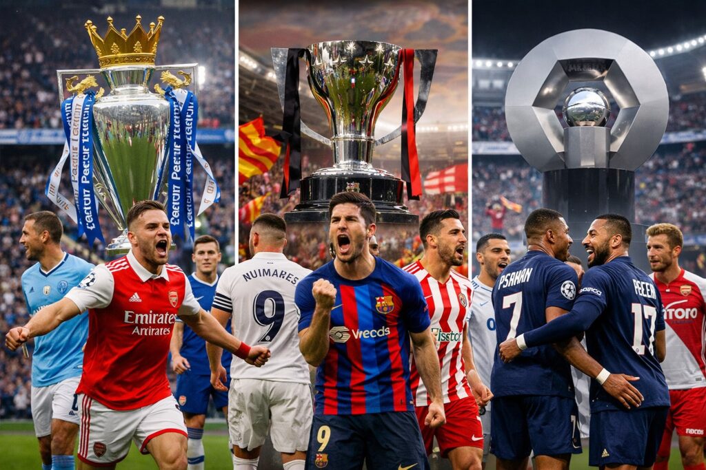 نتائج وترتيب الدوري الإنجليزي والإسباني والفرنسي.. صراع مشتعل في القمة وجدوال الترتيب كاملة