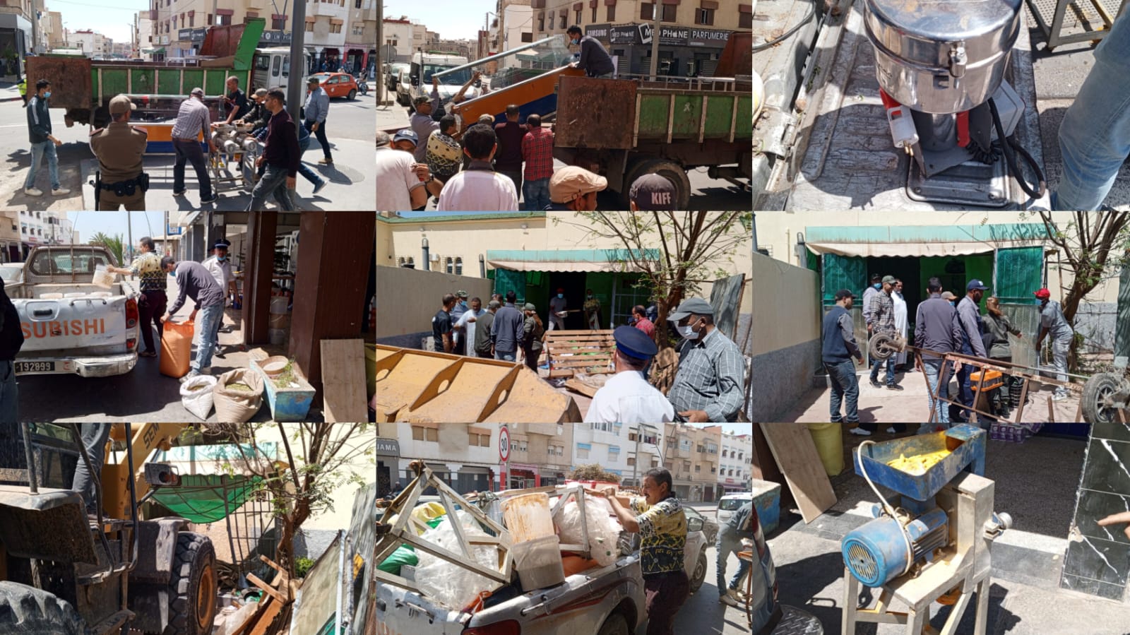 قائدة الملحقة الإدارية الخامسة تقود حملة ميدانية واسعة لتحرير الملك العمومي بأكادير (صور) 