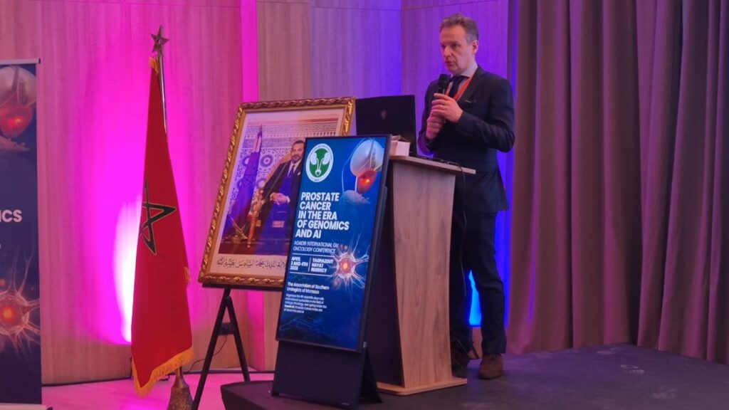 أكادير تحتضن مؤتمر AUS.. ثورة الجينوم والذكاء الاصطناعي تغيّر علاج سرطان البروستاتا بالمغرب (+ فيديو وصور) أكادير تحتضن مؤتمر AUS.. ثورة الجينوم والذكاء الاصطناعي تغيّر علاج سرطان البروستاتا بالمغرب (+ فيديو وصور)