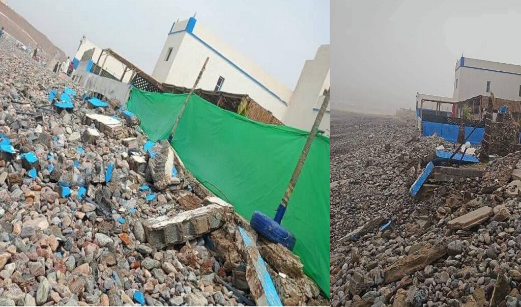 جدل بإقليم سيدي إفني.. مطالب بتوضيح رسمي حول ترخيص مزعوم لإصلاح “أوطيل أيت باعمران” على الملك البحري