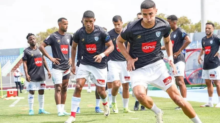 لاعبي أمل تيزنيت في الحصة التدريبية الاخيرة