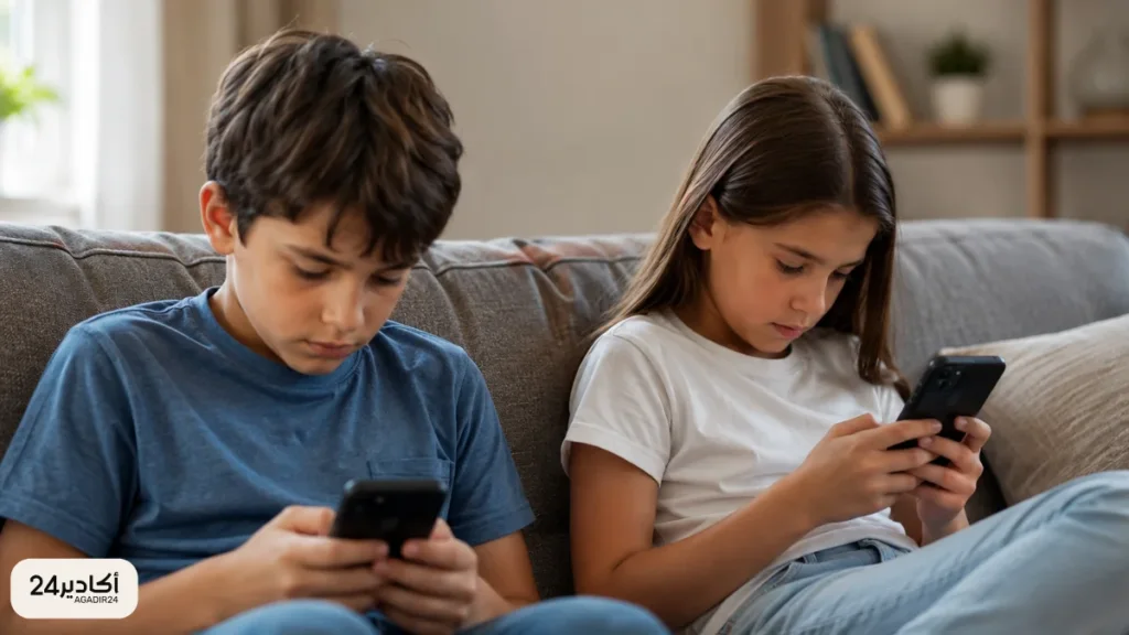 هل أصبحت السوشيال ميديا “تدخيناً رقمياً” يهدد صحة الأطفال؟ - أكادير24