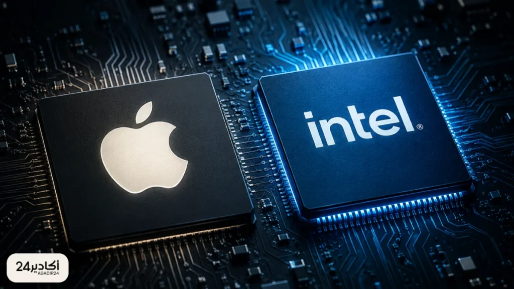 عودة غير متوقعة بين Apple وIntel.. هل تبدأ مرحلة جديدة في تصنيع رقائق الآيفون؟