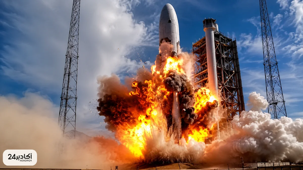 صاروخ Blue Origin يتحول إلى كرة نار.. هل يتعثر حلم بيزوس في منافسة SpaceX؟ - أكادير24
