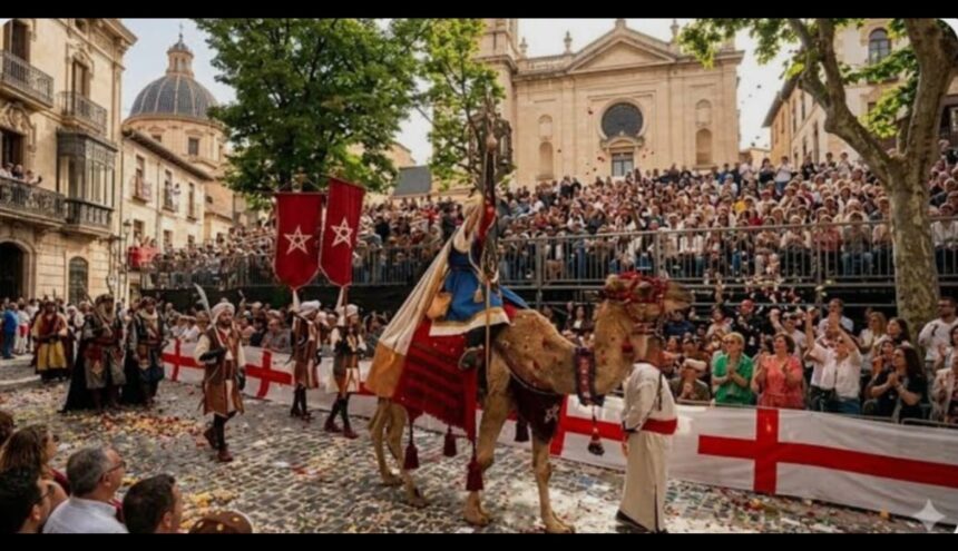 العلم المغربي يرفرف في إسبانيا… احتفالات تعيد التاريخ للحياة وتؤكد عراقة الراية المغربية