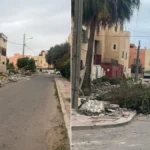 مخلفات الهدم والأنقاض بحي الموظفين في إنزكان