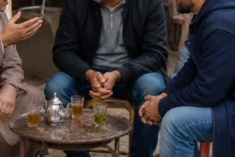 مواطنون في سوق شعبي وسط نقاش حول الغلاء