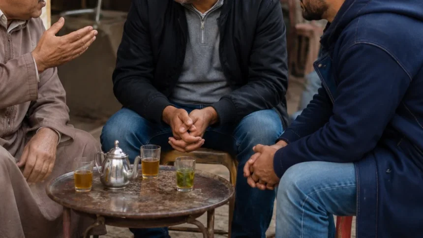 مواطنون في سوق شعبي وسط نقاش حول الغلاء