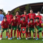 المنتخب المغربي لأقل من 17 سنة قبل مباراة الكاميرون في كأس إفريقيا