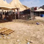 فضاء بيع شبه فارغ لأضاحي العيد بأكادير والدشيرة قبل ساعات من العيد