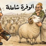 كاريكاتور ساخر يظهر مواطنا بجيوب شبه فارغة أمام قطيع وفير من الأغنام، بينما يتحكم الشناقة في الأسعار مع اقتراب عيد الأضحى.