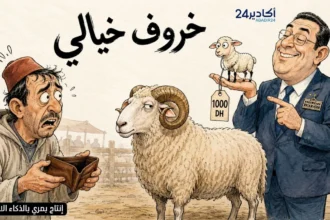 كاريكاتير أكادير24: “خروف خيالي” وسط جدل أسعار الأضاحي قبل عيد الأضحى.